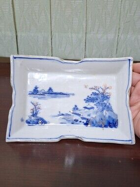 Vintage 1930's Japanese Imari Porcelain Sashimi Plate